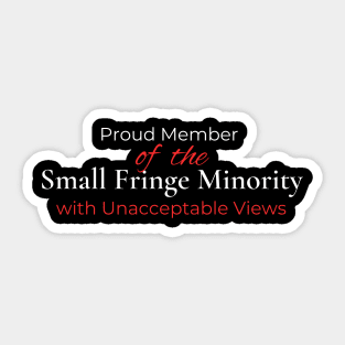 Fringe Minority Sticker